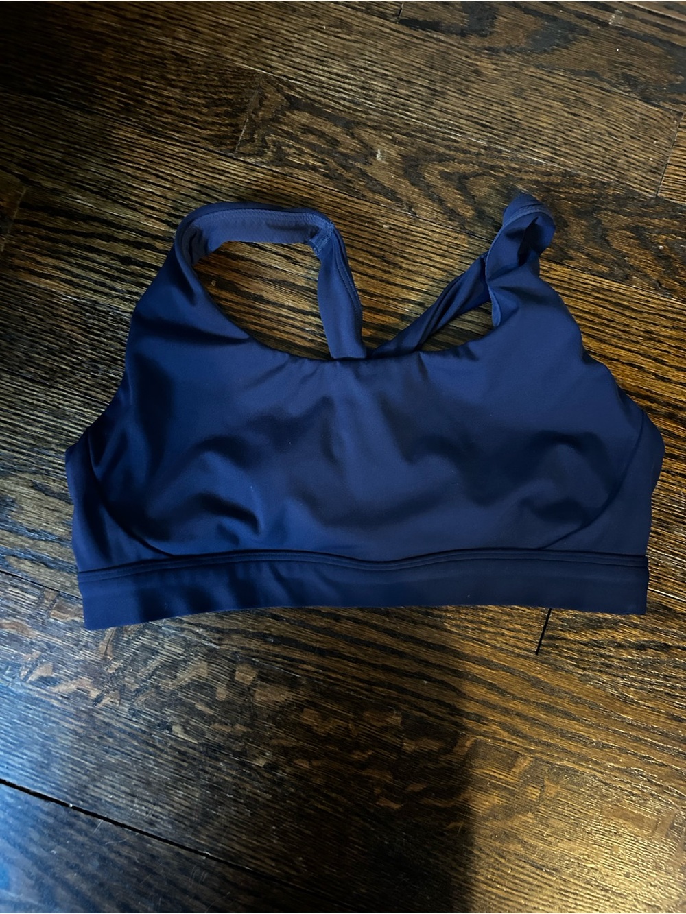 Athleta dark blue sports bra size medium